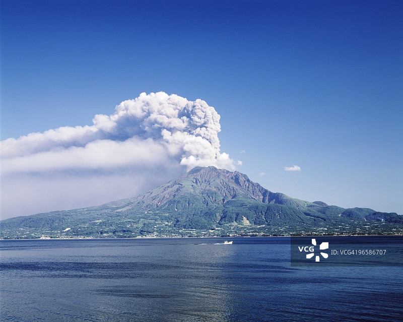 樱岛火山，日本鹿儿岛县图片素材