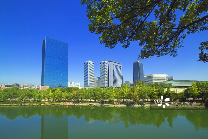 日本大阪中央区大阪商业园区图片素材