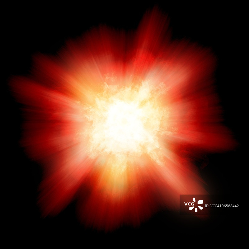 数字生成的橙色爆炸图片素材