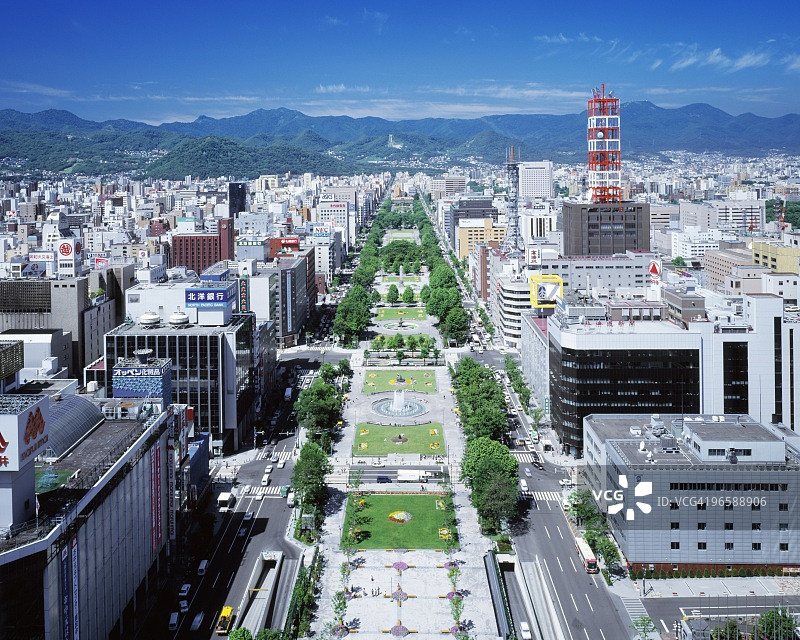 日本北海道札幌大通公园图片素材