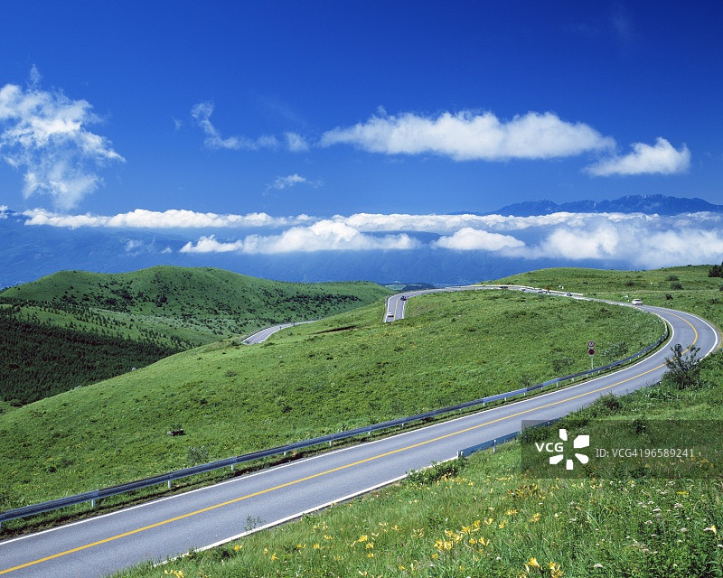 日本长野县雾峰高原图片素材