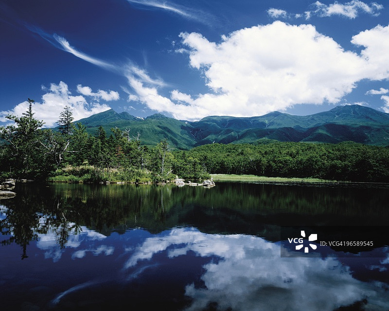 日本北海道知床国立公园五湖图片素材