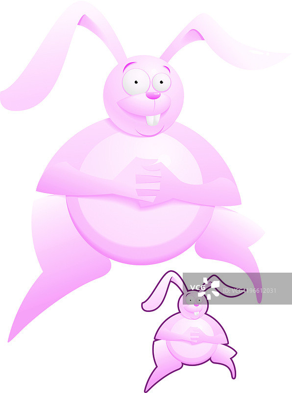 粉色复活节兔子图片素材