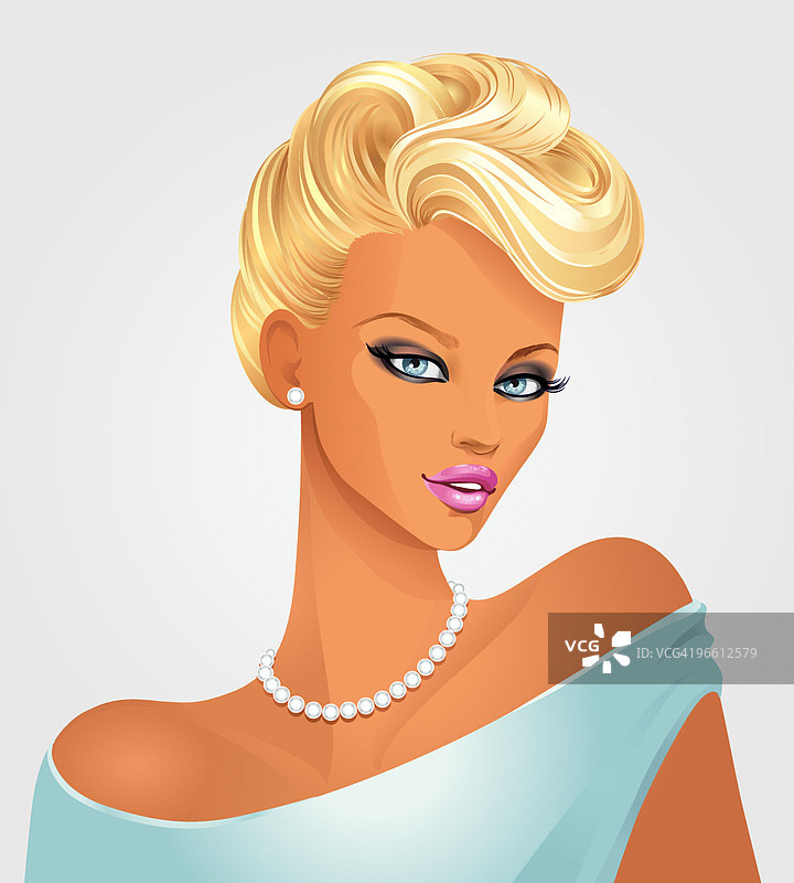 女士肖像图片素材