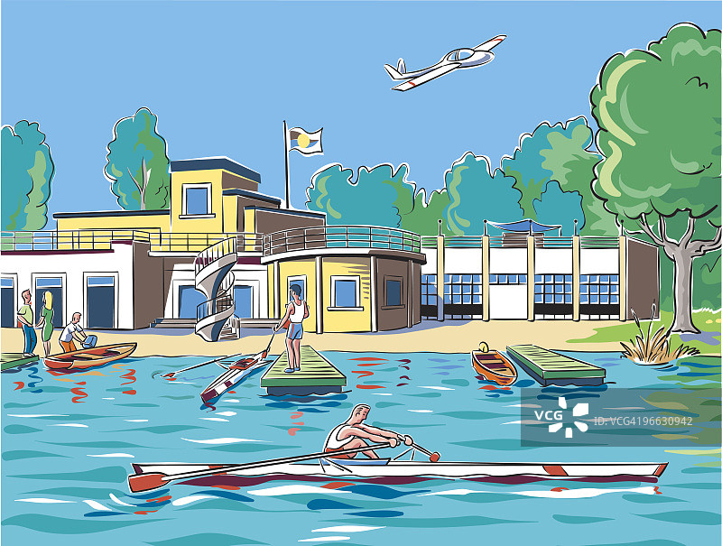 赛艇运动图片素材