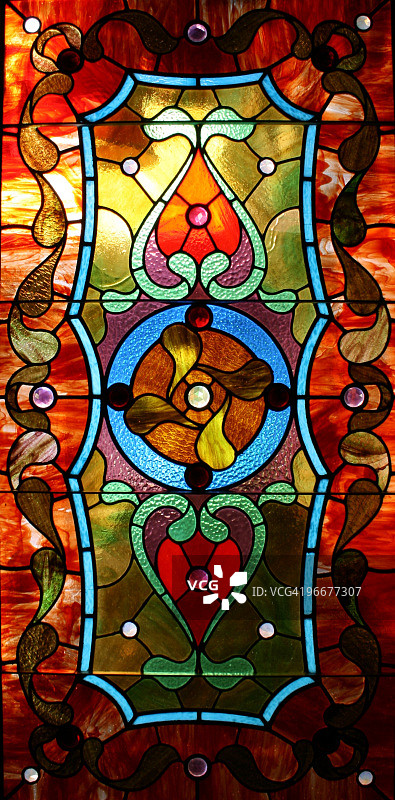 艺术玻璃窗图片素材