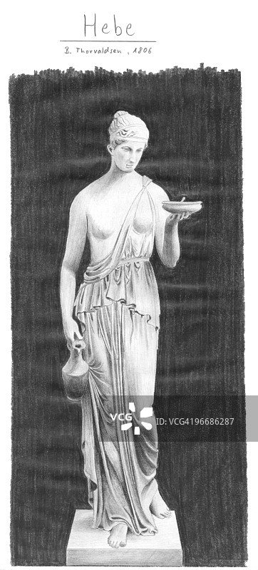 希腊女神赫柏图片素材
