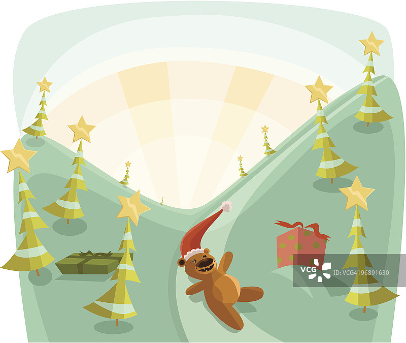 圣诞熊图片素材