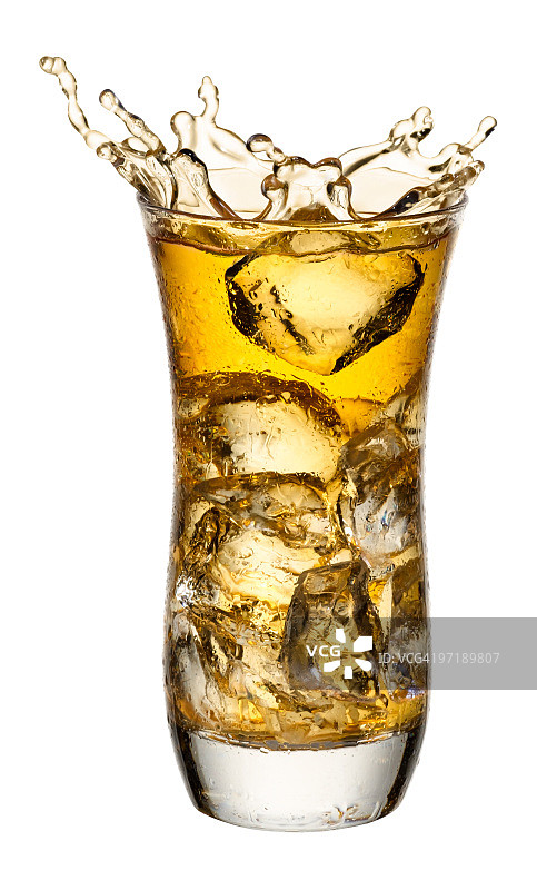 冰茶飞溅图片素材