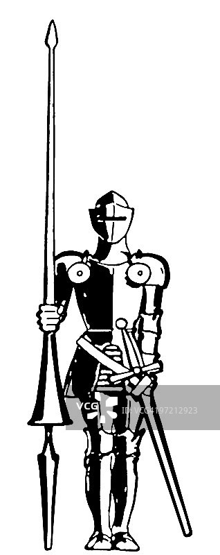 持矛骑士图片素材