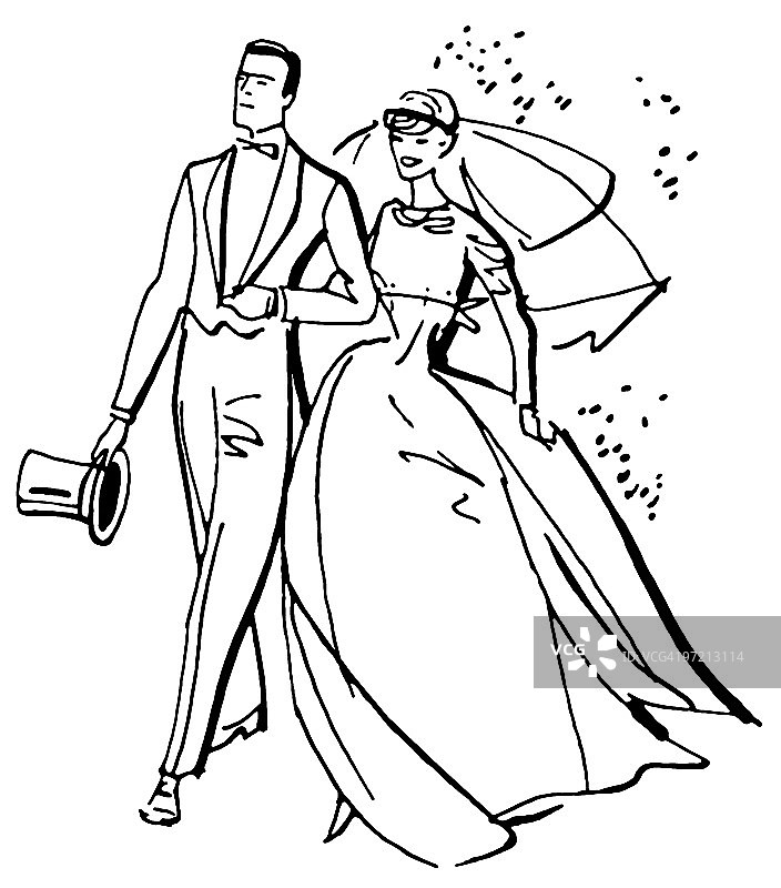 新婚夫妇图片素材