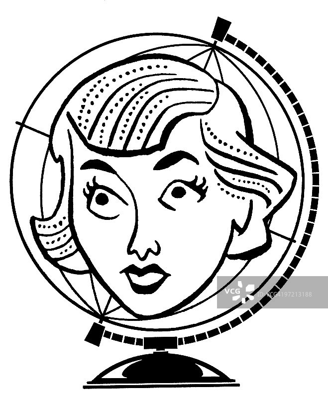 人脸在地球上图片素材