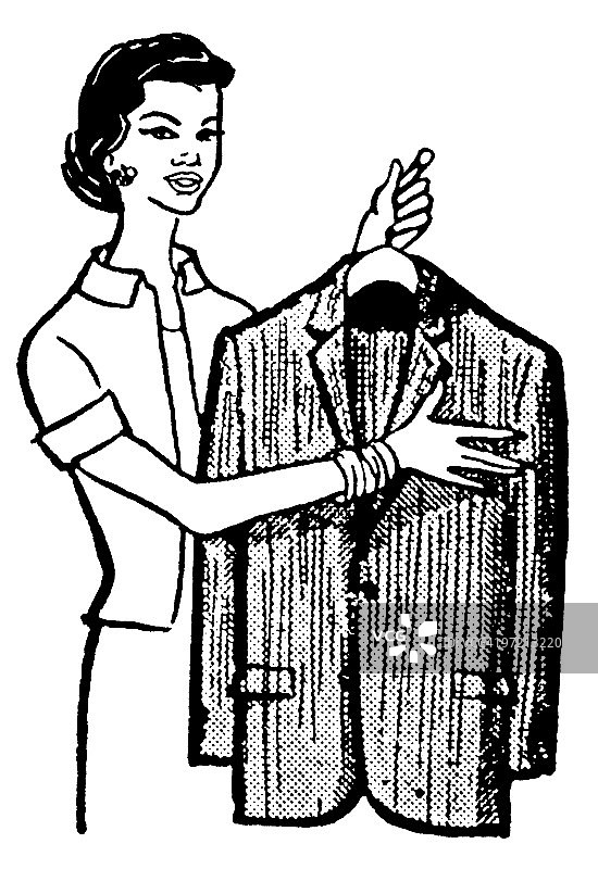 手拿西装的女人图片素材