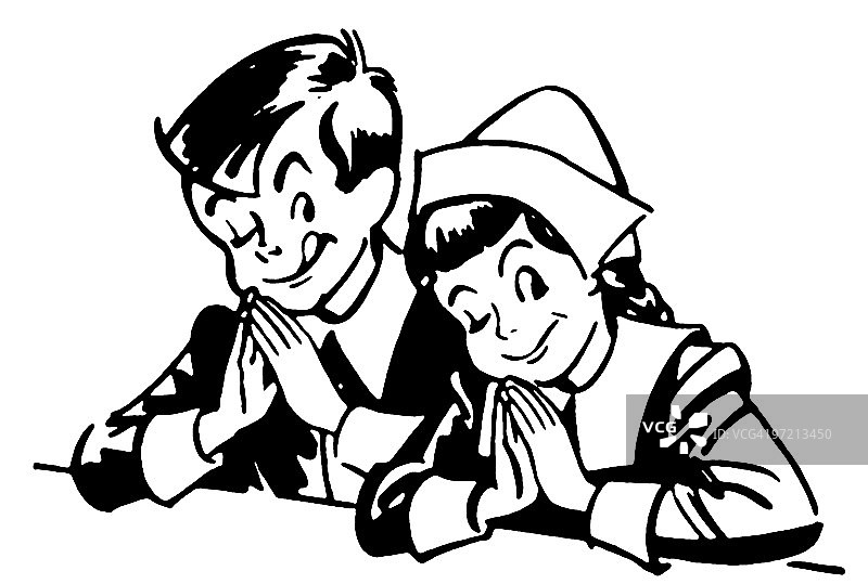 朝圣儿童图片素材