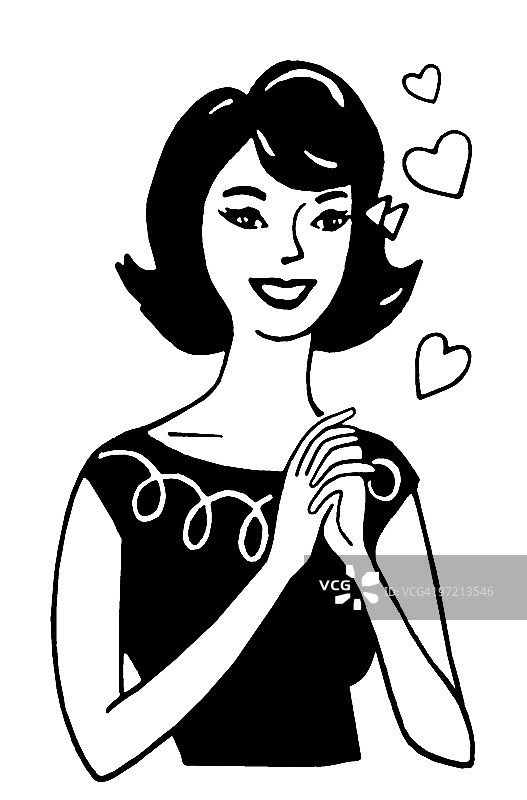 恋爱中的女人图片素材