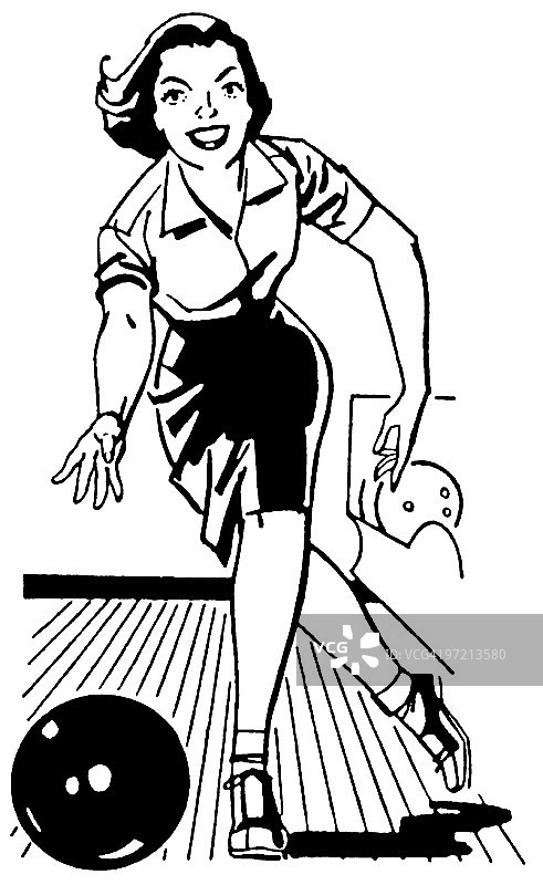 打保龄球图片素材