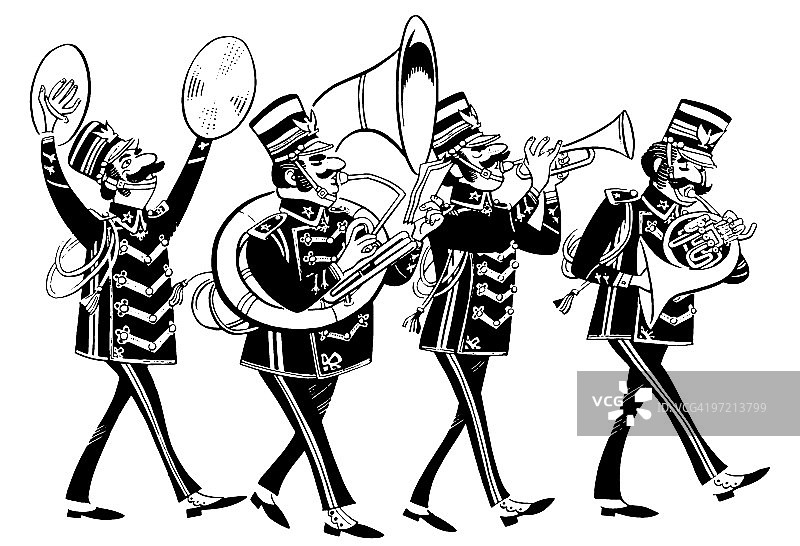 行进乐队图片素材