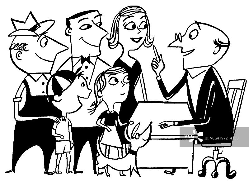 男子讲解图片素材