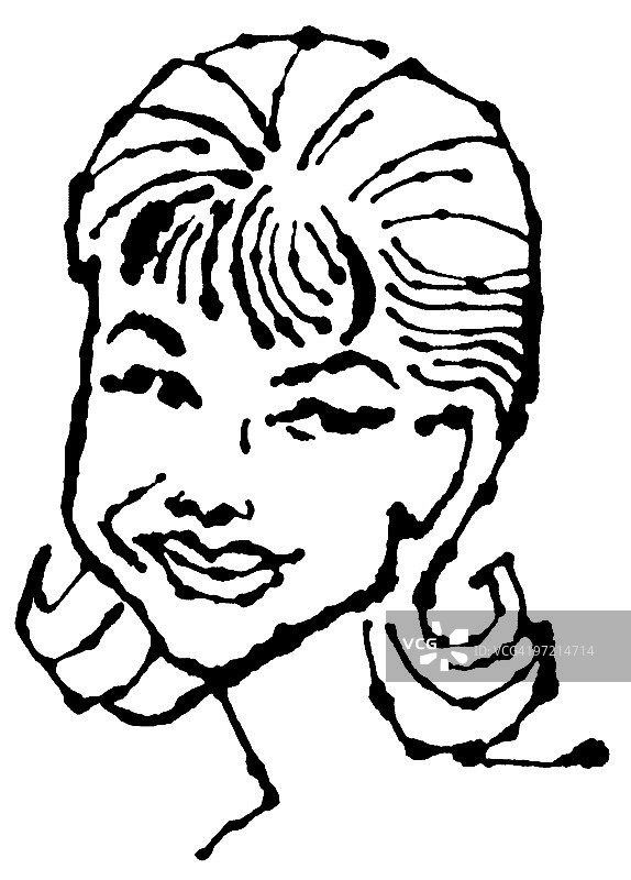 微笑的女人图片素材