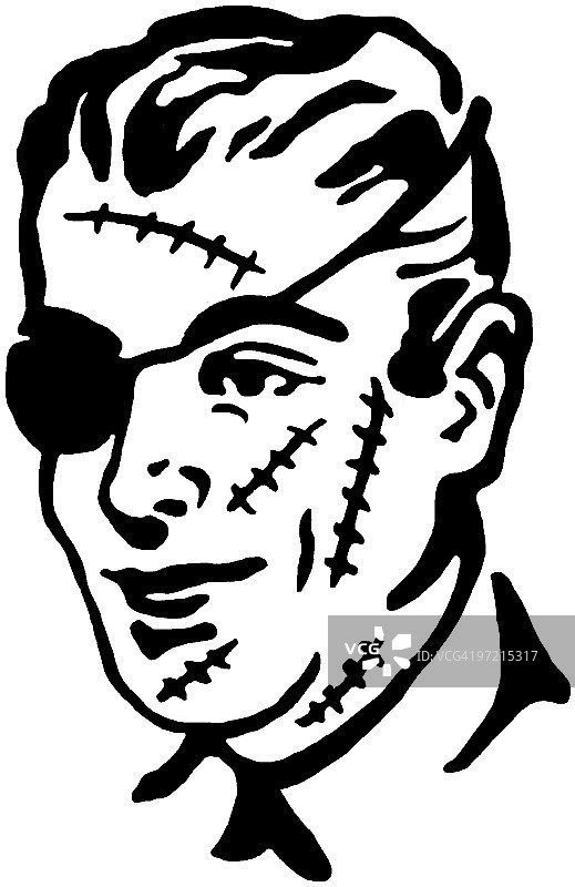 受损的脸图片素材