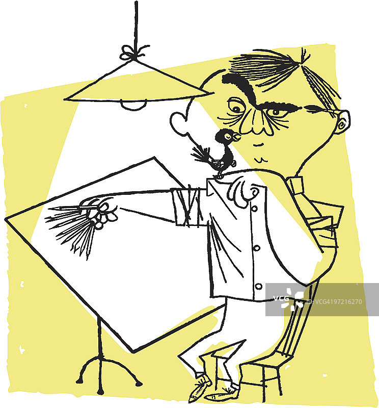 办公桌旁的Illustrator图片素材