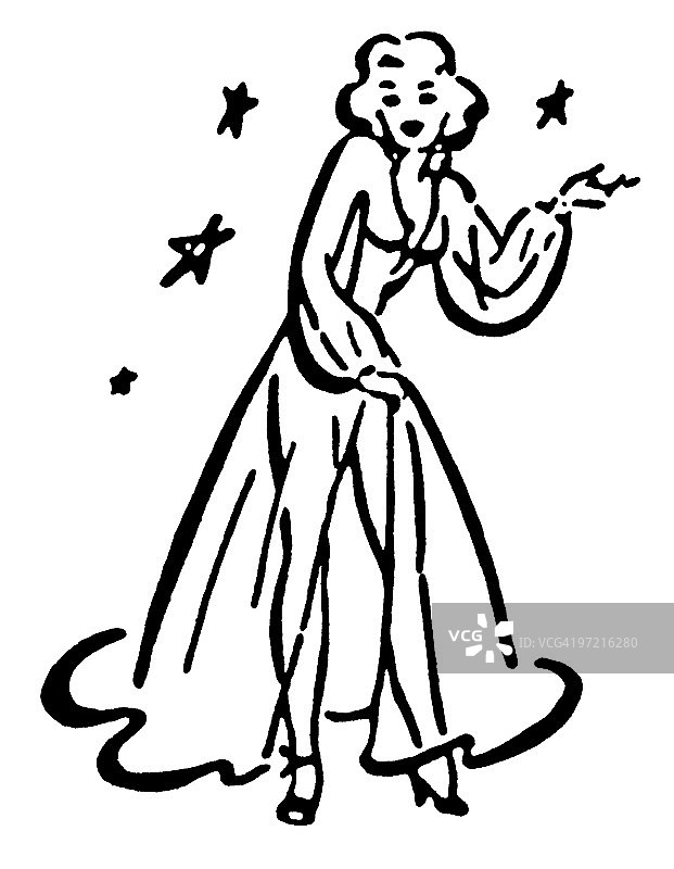 跳舞的女人图片素材