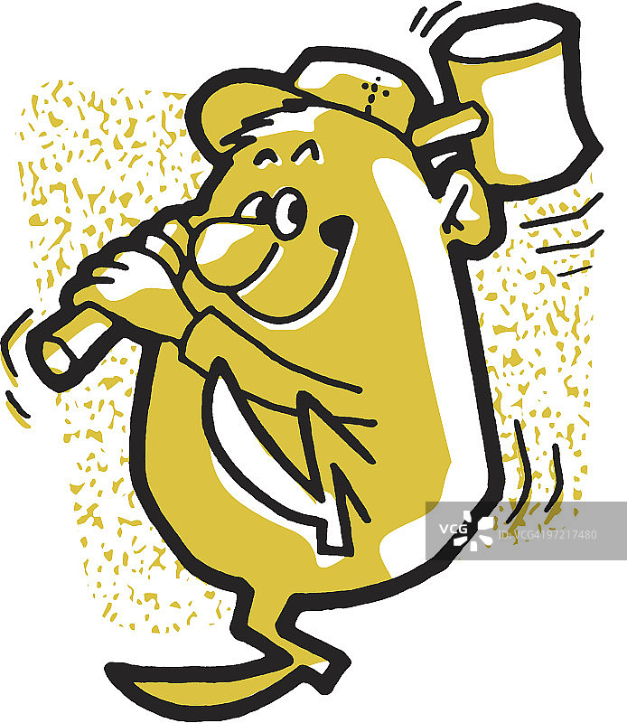 拿着锤子的男人图片素材