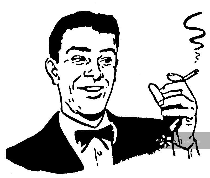 吸烟的男人图片素材