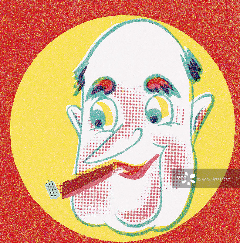 抽雪茄的男人图片素材