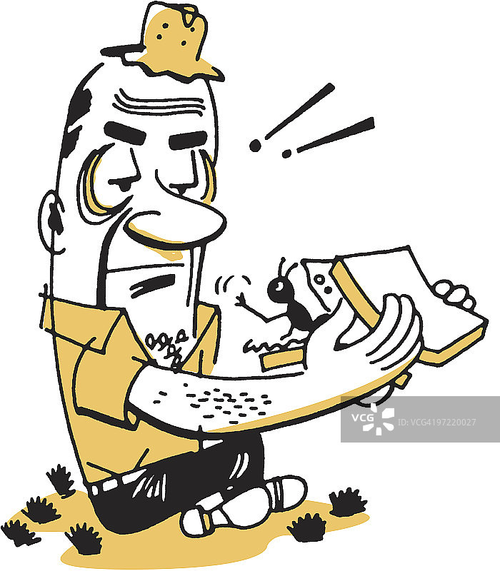 三明治里的蚂蚁图片素材