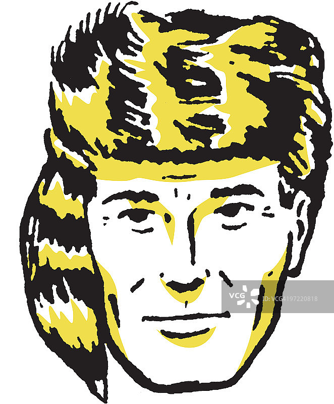 浣熊皮帽图片素材