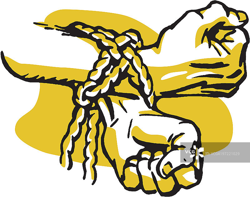 被捆绑的双手图片素材