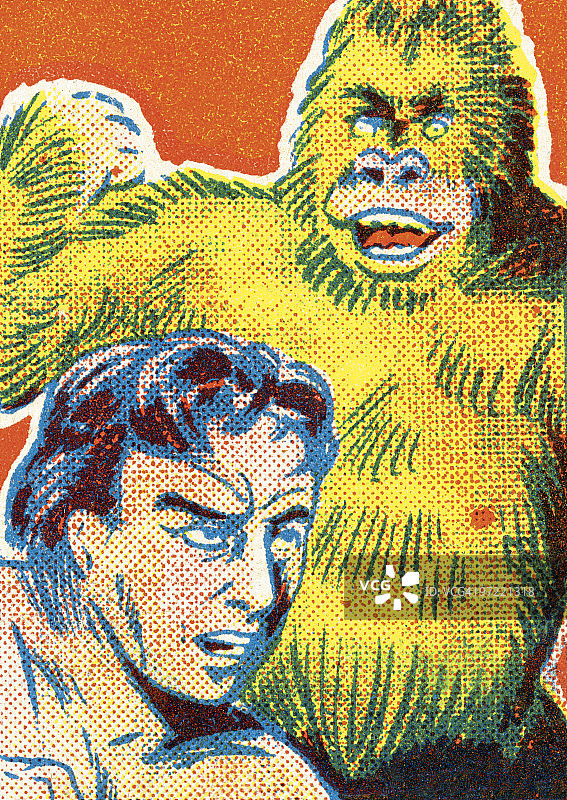 泰山和猩猩图片素材