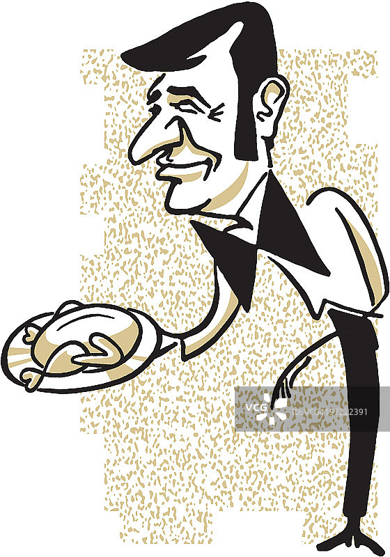 服务员图片素材