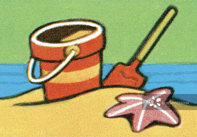 沙堡工具图片素材