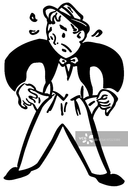 空着口袋的男人图片素材