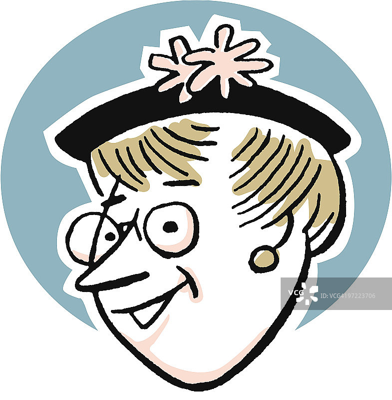 戴帽子的女人图片素材