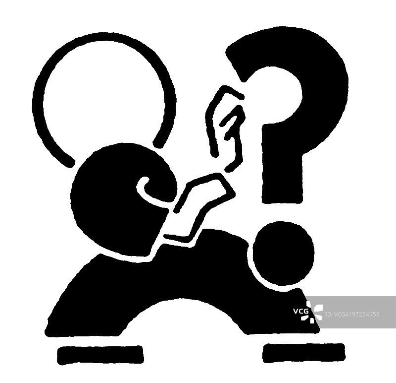 有疑问的男人图片素材