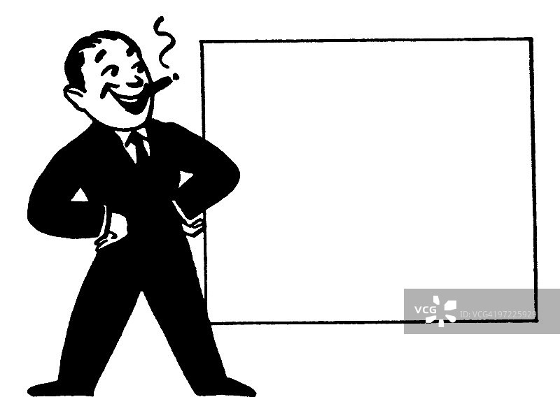 男人在指示牌旁图片素材