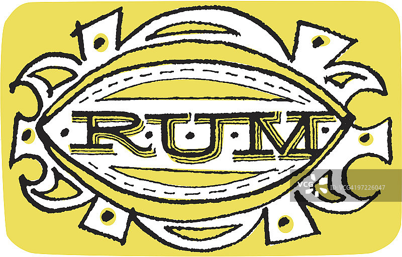 朗姆酒标签图片素材