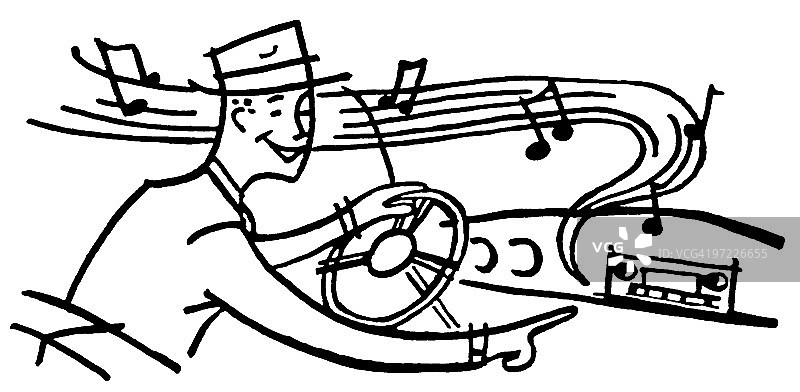 汽车收音机图片素材