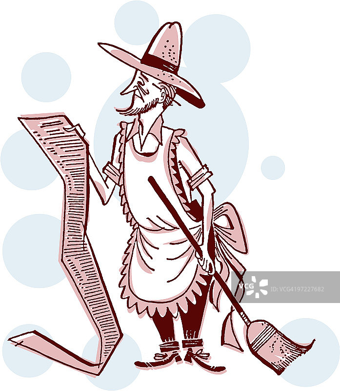 家庭主妇形象的亚伯拉罕·林肯图片素材