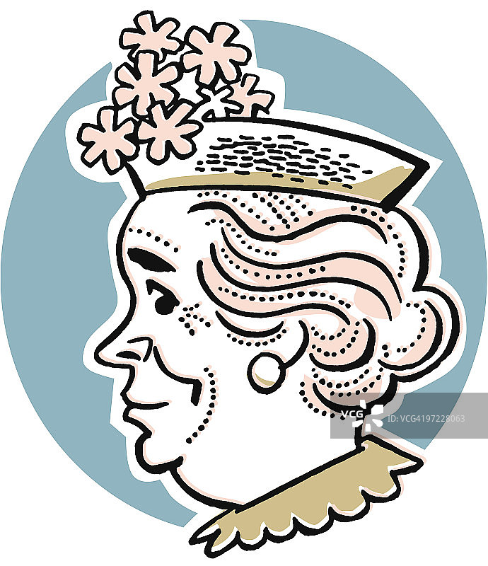 戴帽子的女人图片素材