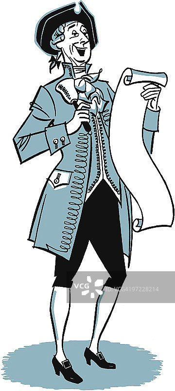 阅读卷轴的历史人物图片素材