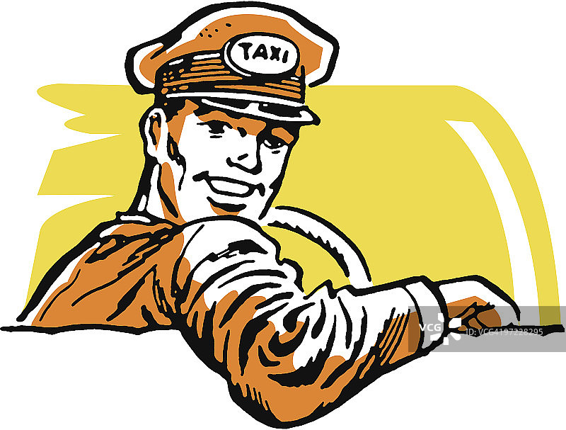 出租车司机图片素材
