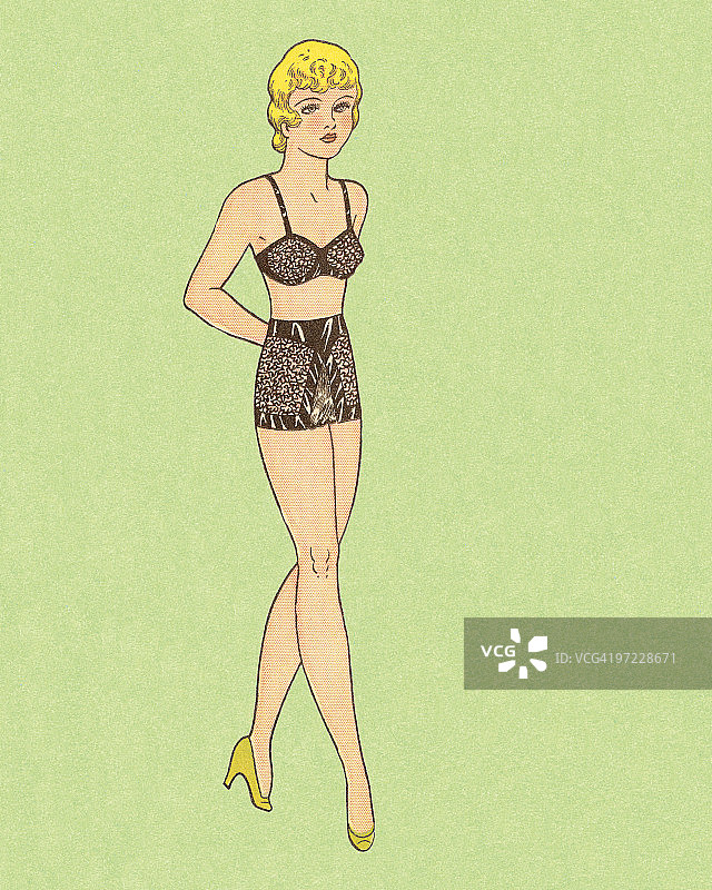 穿内衣的女人图片素材