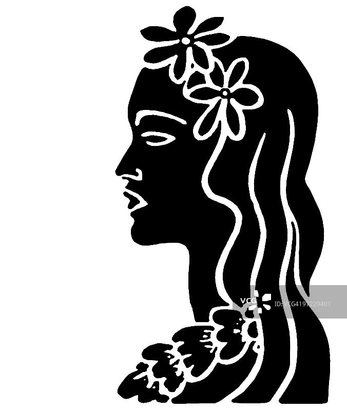 岛屿女人图片素材