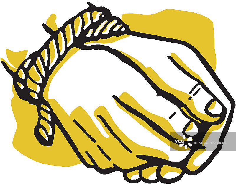 被捆绑的双手图片素材