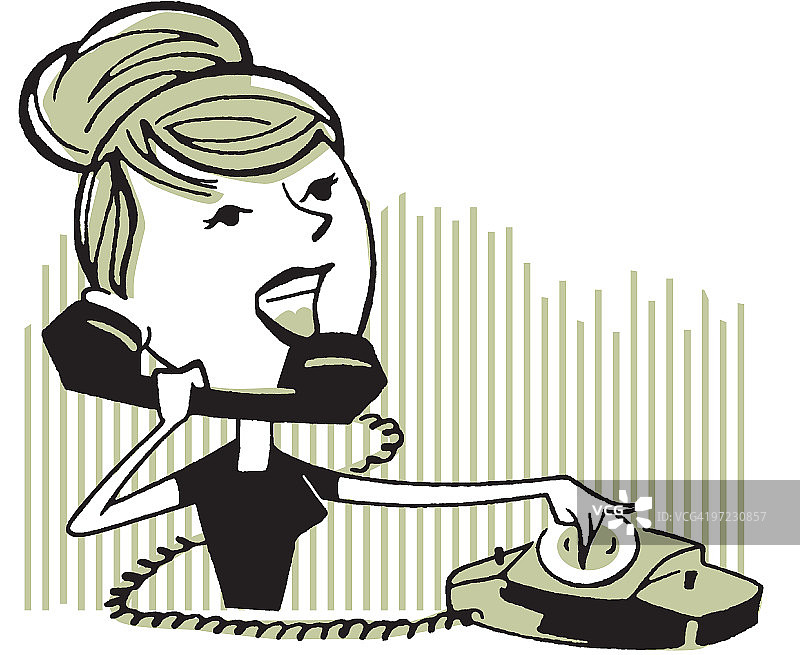 打电话的女人图片素材