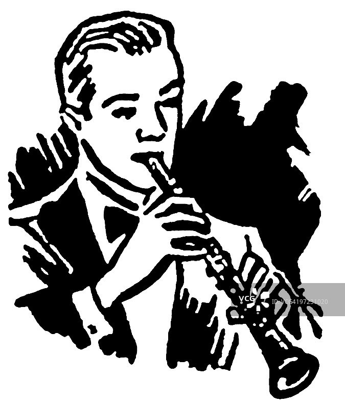 单簧管演奏者图片素材